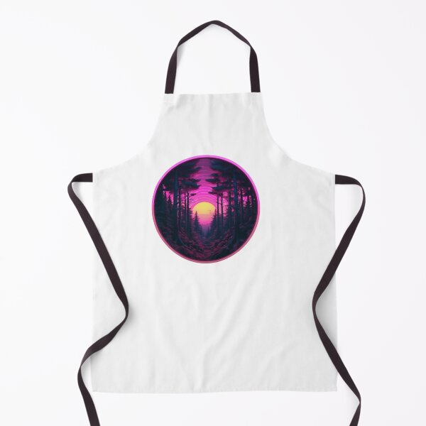 Item preview, Synthwave Forest in Neon colors designed and sold by EmeraldCauldren.