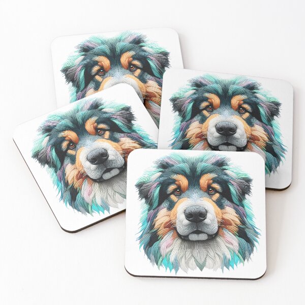 Item preview, tibetan mastiff embroidery designed and sold by aliraweb.