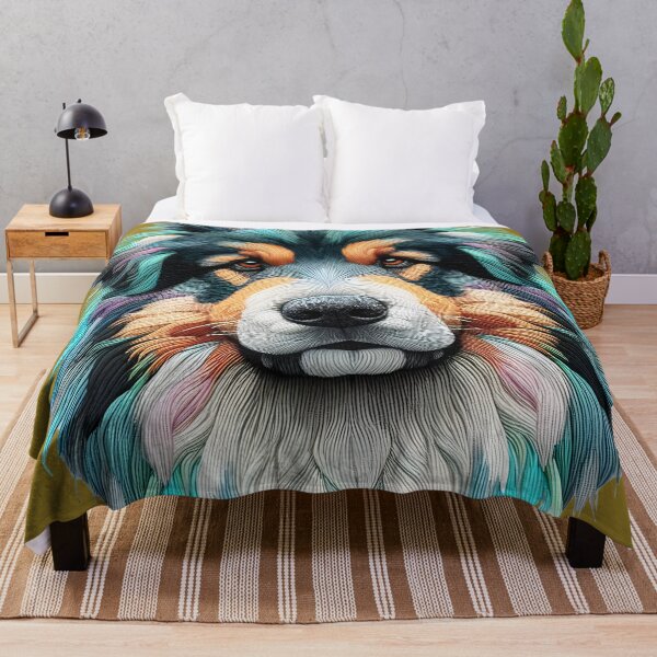Item preview, tibetan mastiff embroidery designed and sold by aliraweb.