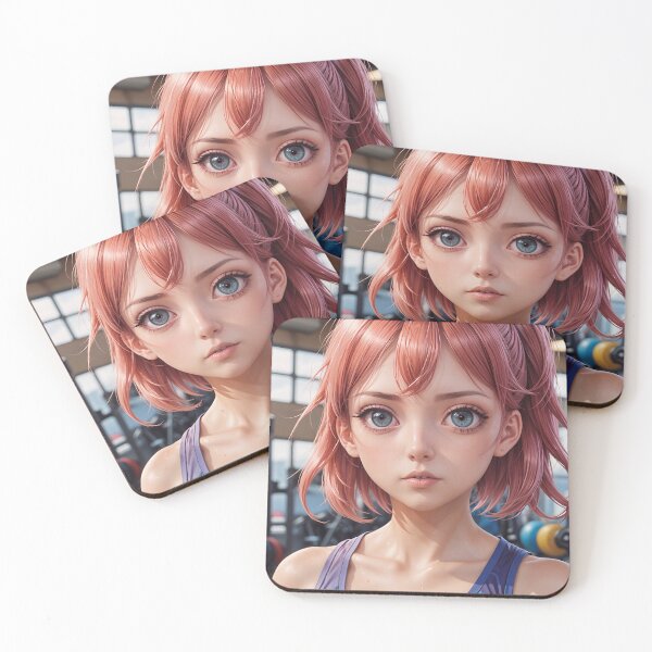 Item preview, Cute Sporty Anime Girl In The Gym designed and sold by TheArtOfPat.