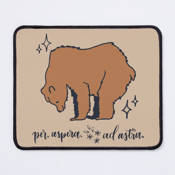Item preview, Per Aspera Ad Astra Bear designed and sold by Wilder Blue Studio.