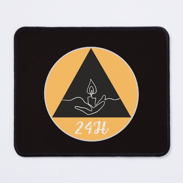Item preview, Candle in a circle with the inscription 24H designed and sold by Lucky Day Shop 777.