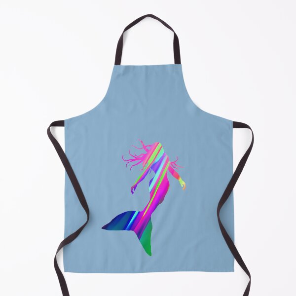 Item preview, Cool Mermaid Silhouette in Colorful Diagonal Stripes 2 of 4 designed and sold by Beachy.