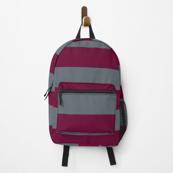 Item preview, Medium BURGUNDY (Maroon) and SLATE GREY Horizontal STRIPES designed and sold by RachelMacht.