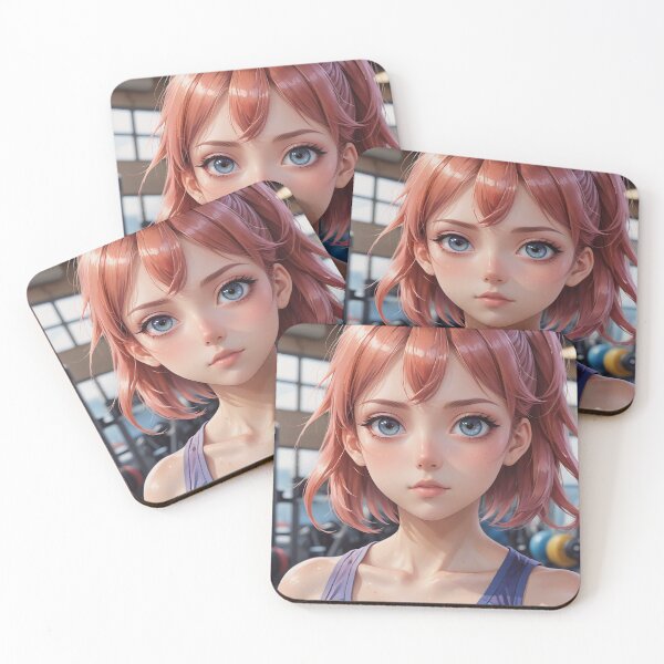 Item preview, Cute Sporty Anime Girl In The Gym designed and sold by TheArtOfPat.