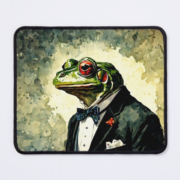 Item preview, Watercolor Dapper Frog Painting designed and sold by Gabriela McDaniel.