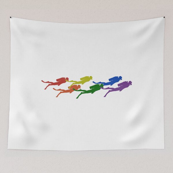 Item preview, Scuba diver LGBTQ dive pride: all sales support ocean conservation and coral preservation  designed and sold by seekingclarity.