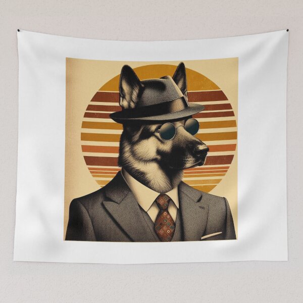 Item preview, Laughing Paws Gallery: Unique Dog Art  designed and sold by MiszungART.