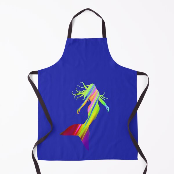 Item preview, Cool Mermaid Silhouette in Colorful Diagonal Stripes 4 of 4 designed and sold by Beachy.