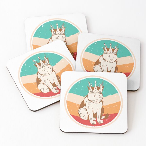 Item preview, Vintage Sad King Cat: The Unhappy Monarch of Meow T-Shirt designed and sold by GorinART.
