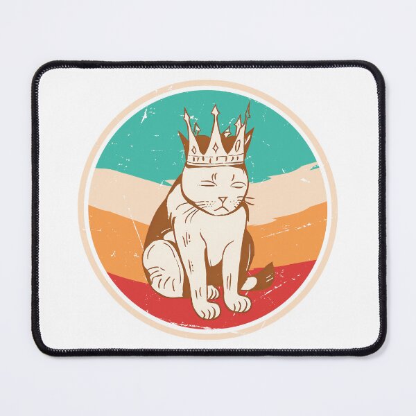 Item preview, Vintage Sad King Cat: The Unhappy Monarch of Meow T-Shirt designed and sold by GorinART.