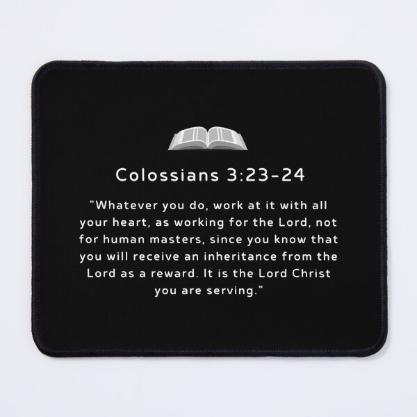 Item preview, Colossians 3:23-24 designed and sold by TheBibleWords.