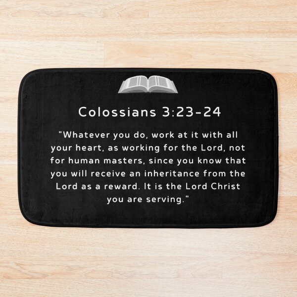 Item preview, Colossians 3:23-24 designed and sold by TheBibleWords.