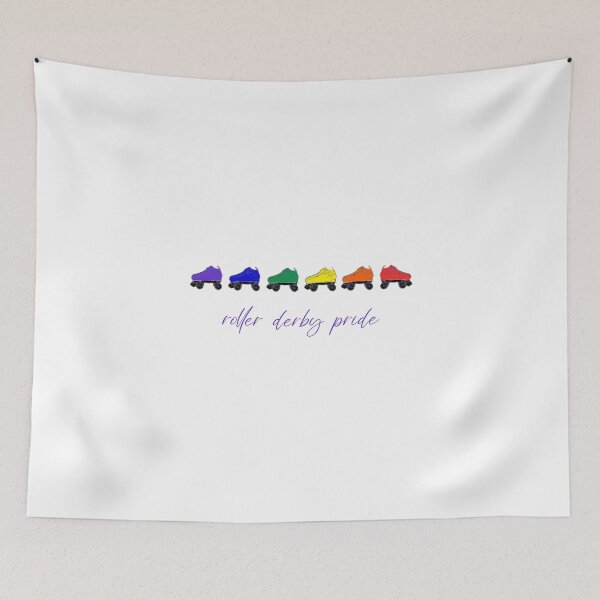 Item preview, Roller derby pride, LGBTQ rollerskating, all sales support ocean conservation and coral preservation  designed and sold by seekingclarity.