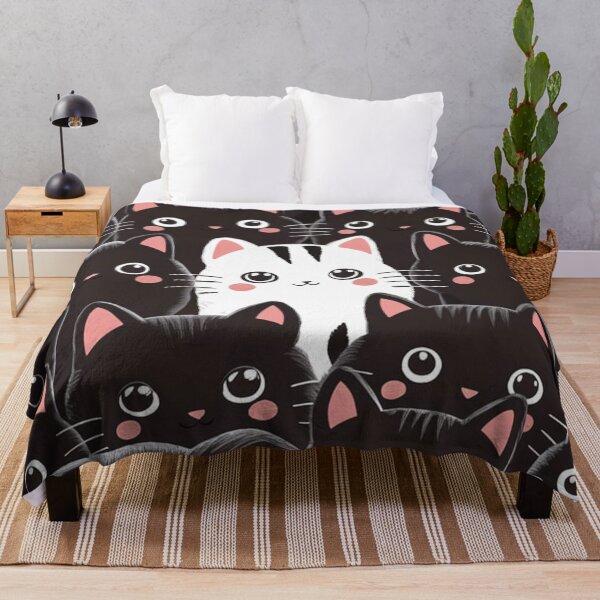 Item preview, black cat pattern designed and sold by Timegraf.