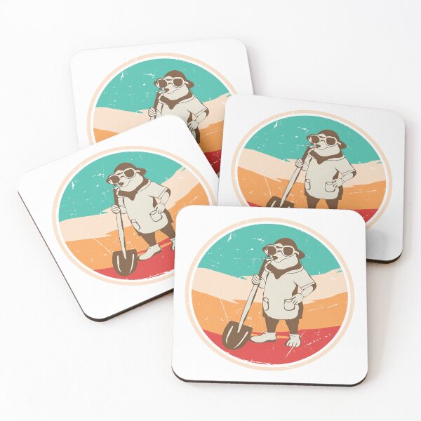 Item preview, Vintage Mole with Glasses and Shovel: Tunneling Vision T-Shirt designed and sold by GorinART.
