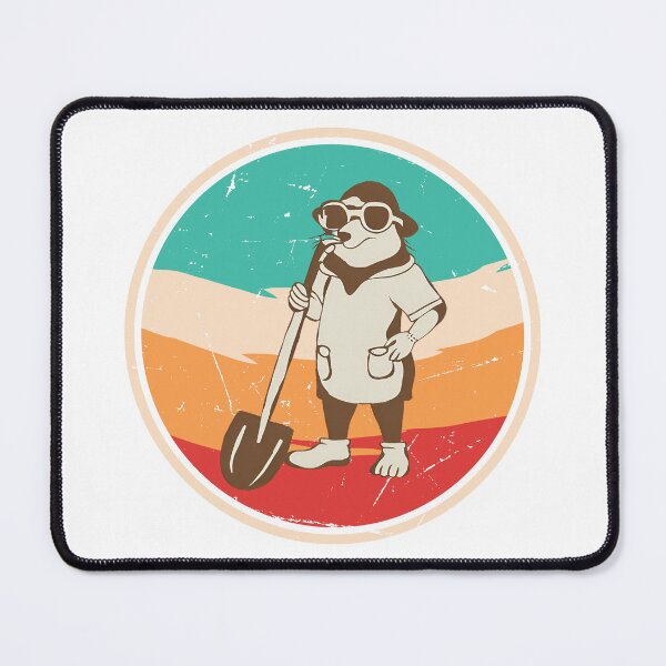 Item preview, Vintage Mole with Glasses and Shovel: Tunneling Vision T-Shirt designed and sold by GorinART.