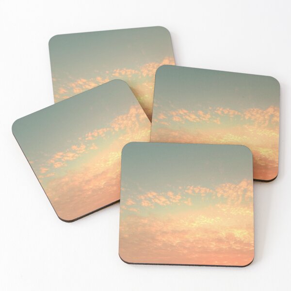 Item preview, Pink sunset clouds on a pastel sky background designed and sold by by-jwp.