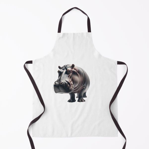 Aperçu de l'œuvre Hippo Shirt réaliste Hippo Art Wildlife Tee créée et vendue par IKOK.