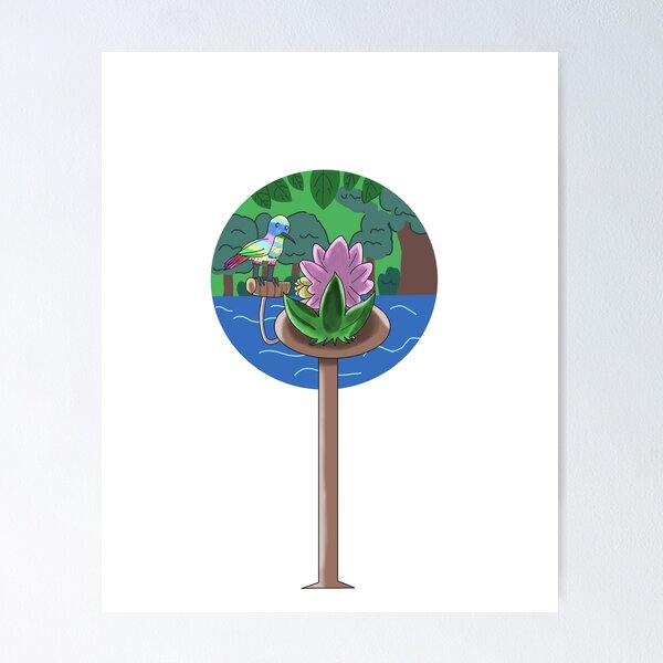 Item preview, Sunbird with Flower Lotus designed and sold by ZingyRing.