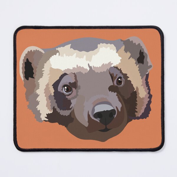 Item preview, W is for Wolverine ,Wolverine – Fierce and Solitary Forest Carnivore Illustration designed and sold by PrettylittlepastelUk.