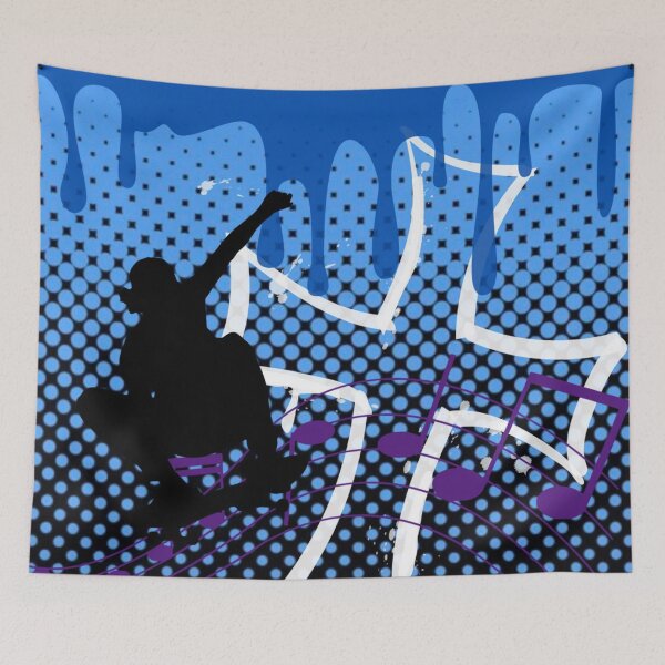 Item preview, blue abstract frutiger metro design designed and sold by meuliasshop.