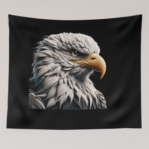 Item preview, Camiseta de arte de águila calva realista, diseño de águila americana designed and sold by IKOK.