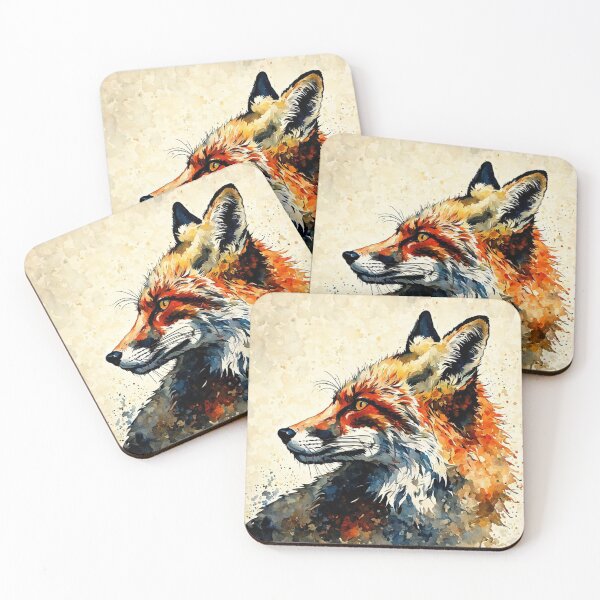Item preview, Watercolor Red Fox Painting  designed and sold by Gabriela McDaniel.