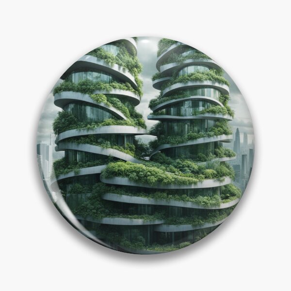 Item preview, Stunning 3D rendering of two futuristic buildings designed and sold by Bellas-Artes-99.