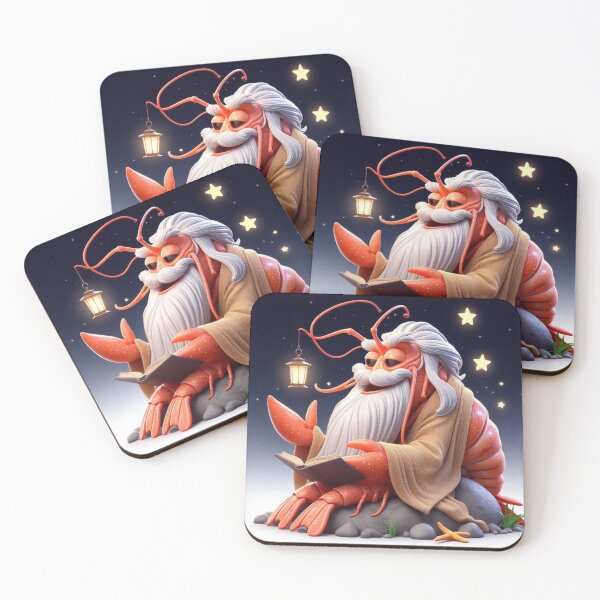 Item preview, Sage Shrimp Scholar designed and sold by Furbulous Faces.