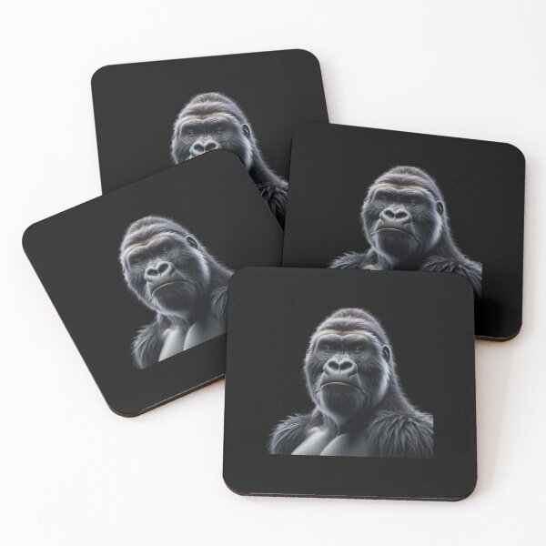 Item preview, Realistic Gorilla Art T-Shirt, Wildlife Primate Portrait designed and sold by IKOK.