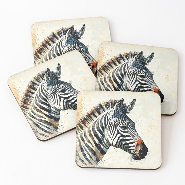 Item preview, Watercolor Zebra Painting  designed and sold by Gabriela McDaniel.