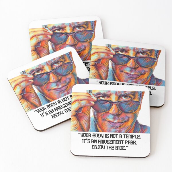 Item preview, Anthony Bourdain Wisdom | Body Is An Amusement Park | Food| Travel | Great Gift Idea | Stickers with Sayings | Funny designed and sold by GlobalOrigenes.