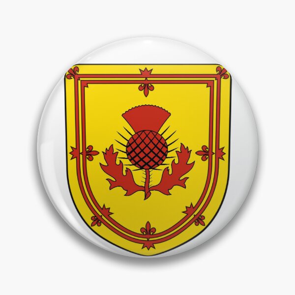 Item preview, Red Scottish Thistle Royal Banner Shield with white background designed and sold by JonathanR1994.