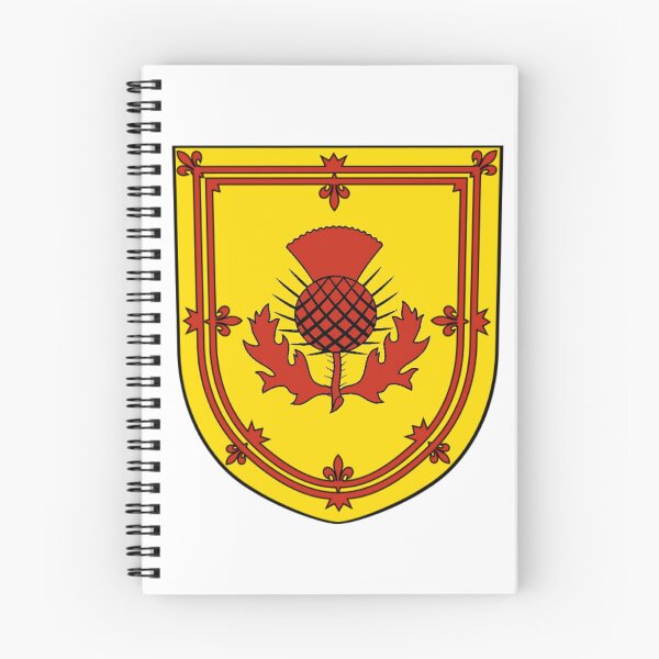 Item preview, Red Scottish Thistle Royal Banner Shield with white background designed and sold by JonathanR1994.