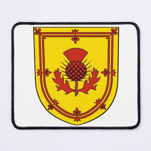 Item preview, Red Scottish Thistle Royal Banner Shield with white background designed and sold by JonathanR1994.
