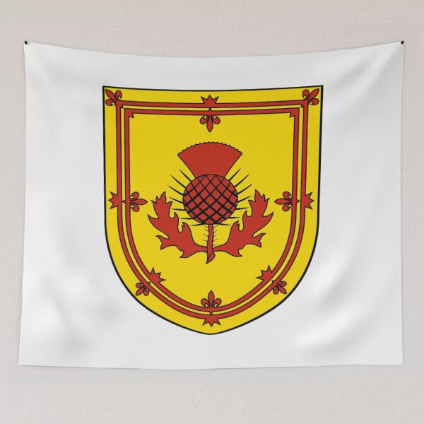 Item preview, Red Scottish Thistle Royal Banner Shield with white background designed and sold by JonathanR1994.