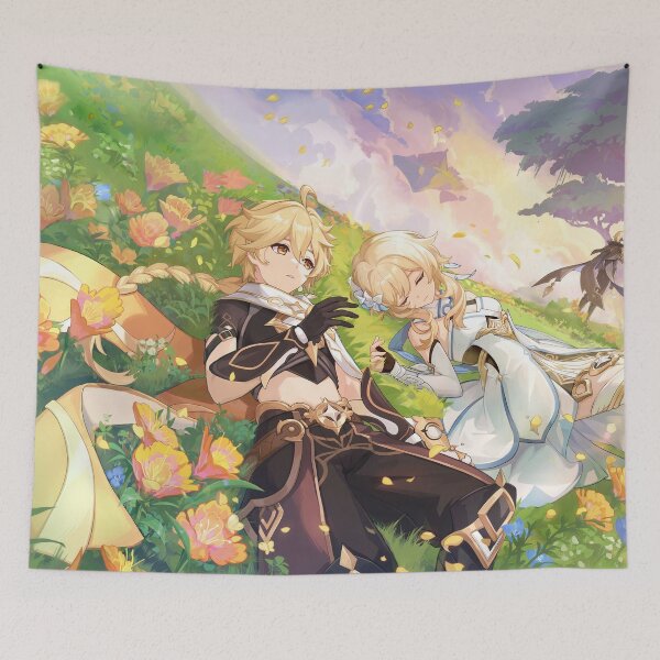 Item preview, Aether & Lumine, An Everlasting Dream Intertwined, Genshin Impact 4.7 designed and sold by Astral Drop.