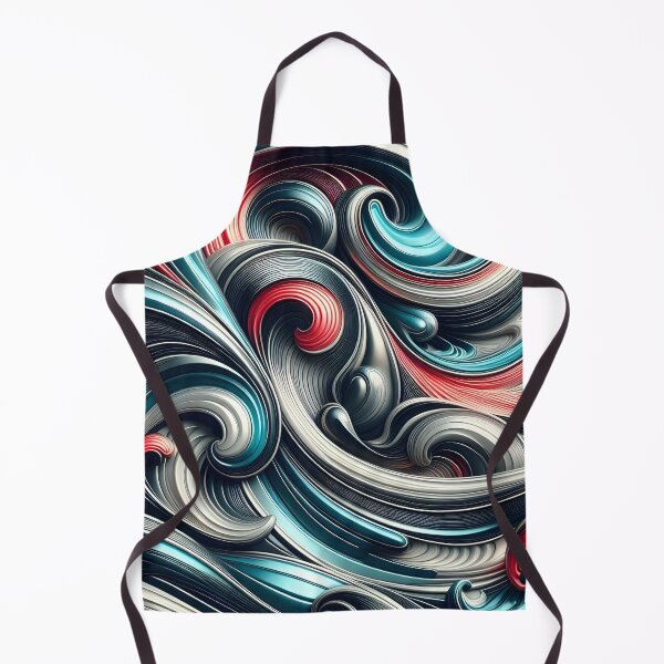 Item preview, Wave: Aqua and silver patterns designed and sold by BlackCatspet1.