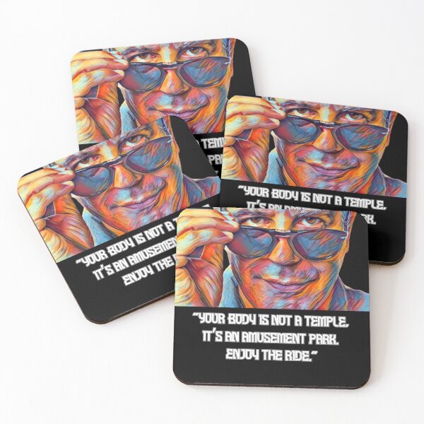 Item preview, Anthony Bourdain Wisdoms | Body Is An Amusement Park | Food | Travel | Great Gift Idea | Stickers with Sayings | Funny Shirt designed and sold by GlobalOrigenes.