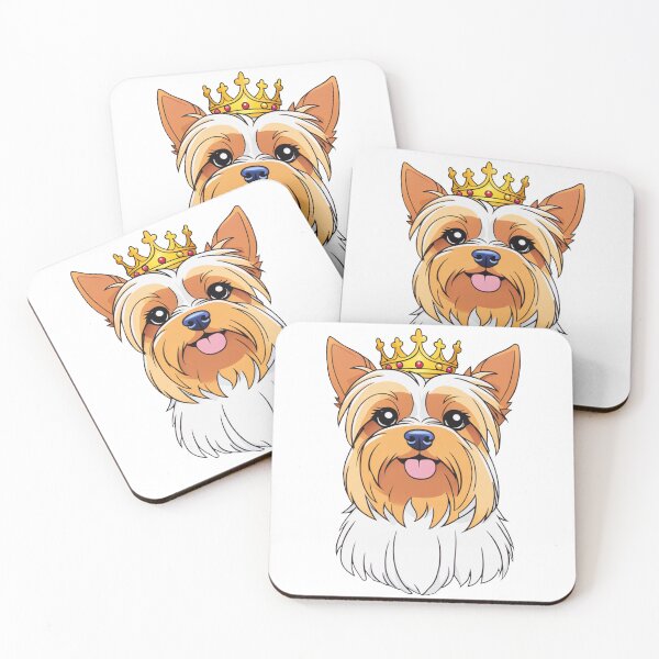 Item preview, "The crowned ones" - Yorkshire Terriers designed and sold by VariousGoodies.