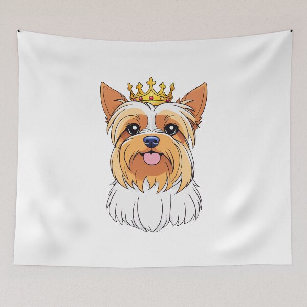 Item preview, "The crowned ones" - Yorkshire Terriers designed and sold by VariousGoodies.