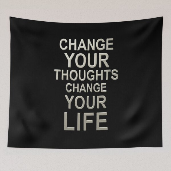 Item preview, Change your thoughts, change your life, Stone Typography designed and sold by OLIHESSEL.