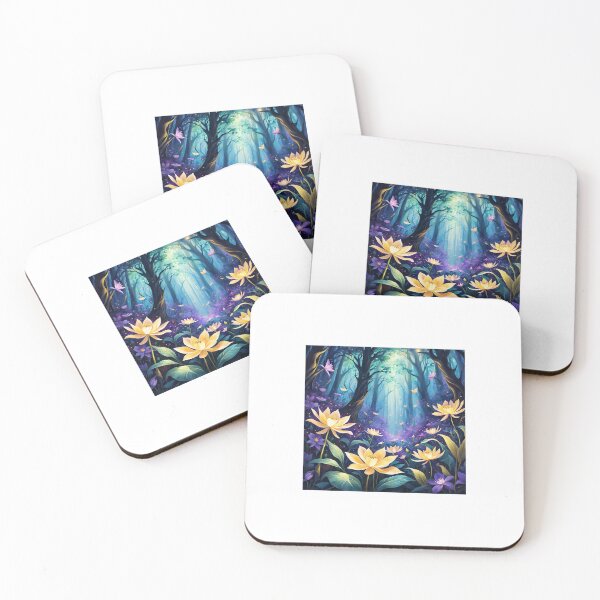 Item preview, Bright flowers swaying in a fantastic floral kingdom designed and sold by Bellas-Artes-99.