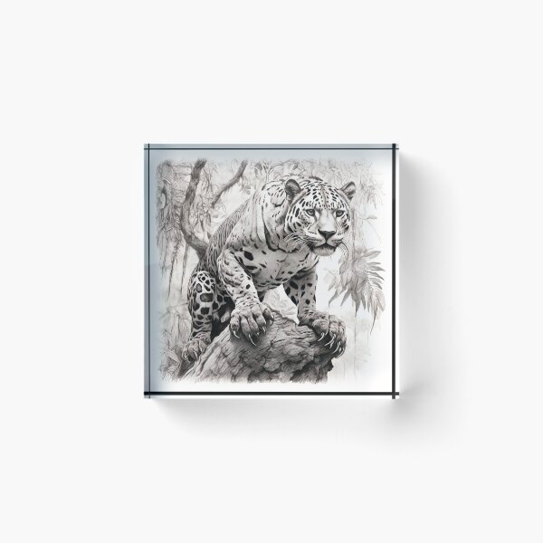 Item preview, Pencil drawn Jaguar  designed and sold by Pencil-Art.