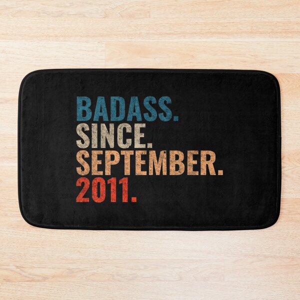 Item preview, Badass since September 2011 Vintage 2011 September birthday gift designed and sold by Teelogic.