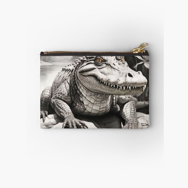 Item preview, Black and white Crocodile drawing designed and sold by Pencil-Art.