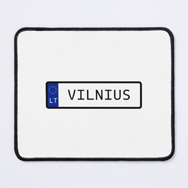 Item preview, Vilnius Lithuania EU Number Plate designed and sold by PatchMerch.