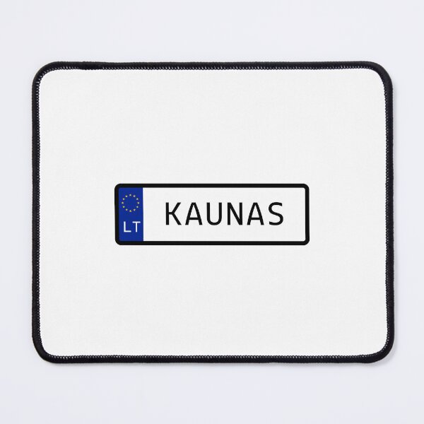 Item preview, Kanuas Lithuania EU Number Plate designed and sold by PatchMerch.