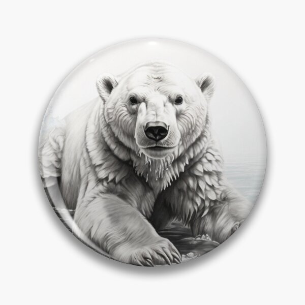 Item preview, Polar bear pencil drawing designed and sold by Pencil-Art.
